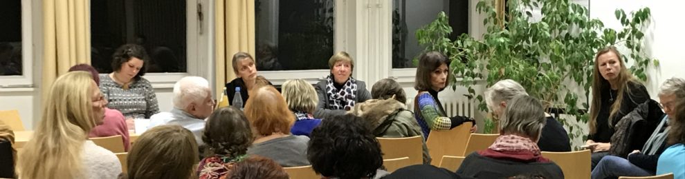 Beitrag zur Veranstaltung mit Marlene Löhr:<br> „Wir erleben eine Zeit, in der sich <br>die Fronten verhärten“ (2017)