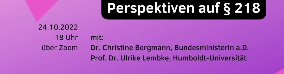 Was kommt nach der Streichung von § 218?